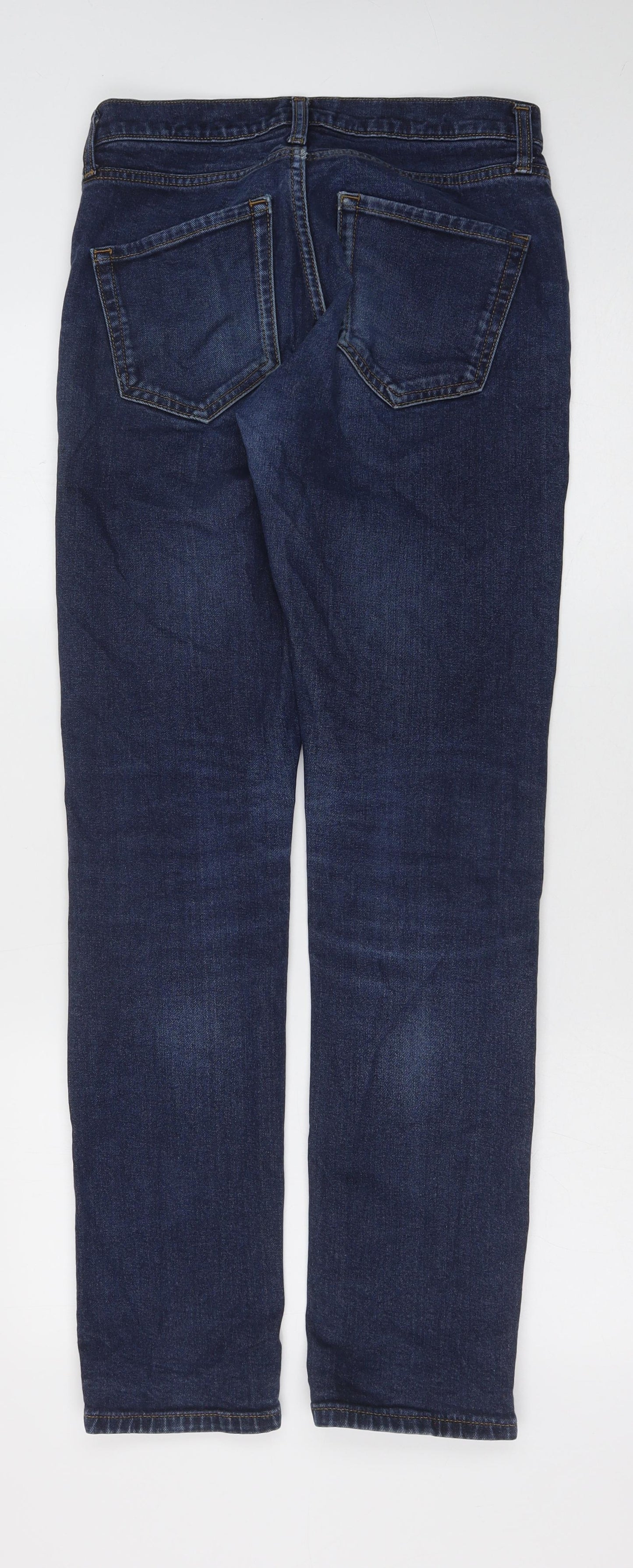 Amazon Mens Blue Cotton Skinny Jeans Size 30 in Slim Button