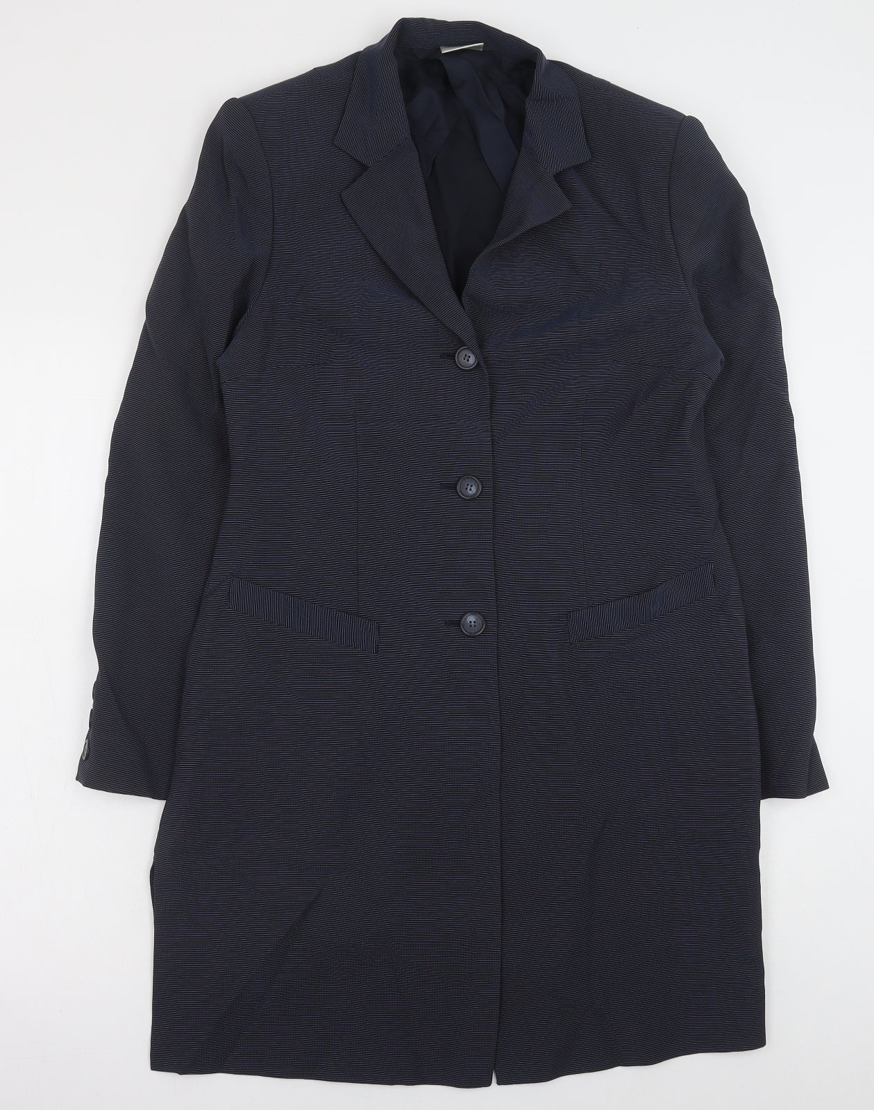 Kaliko Womens Blue Viscose Jacket Suit Jacket Size 14