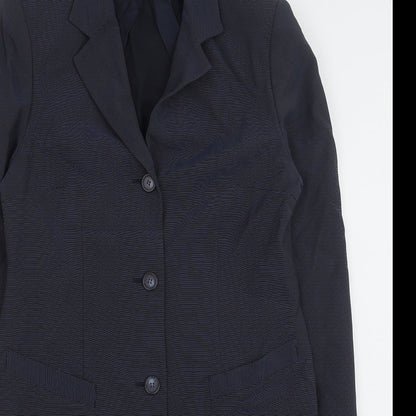 Kaliko Womens Blue Viscose Jacket Suit Jacket Size 14