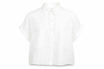 Womens UK Size S Zara White Basic Button-Up