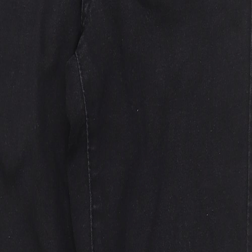 Denim & Co. Womens Black Cotton Skinny Jeans Size 10 Regular Zip