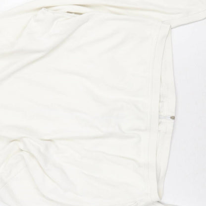 Cotton & Co Womens White Jacket Size M Zip