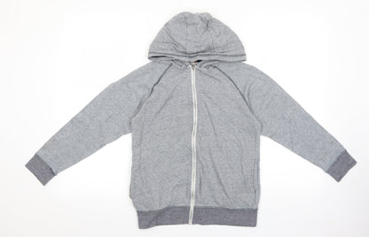 Matalan Boys Grey Cotton Full Zip Hoodie Size 10 Years Zip
