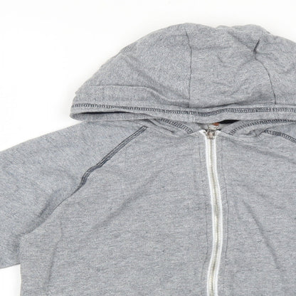 Matalan Boys Grey Cotton Full Zip Hoodie Size 10 Years Zip