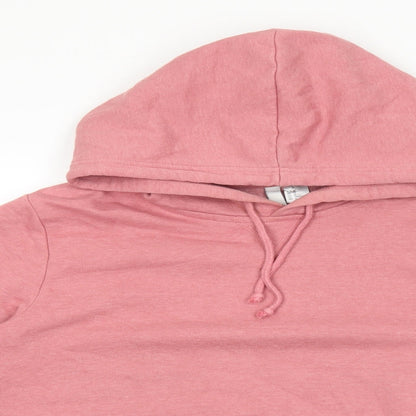 Divided Womens Pink Cotton Pullover Hoodie Size M Pullover