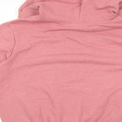 Divided Womens Pink Cotton Pullover Hoodie Size M Pullover