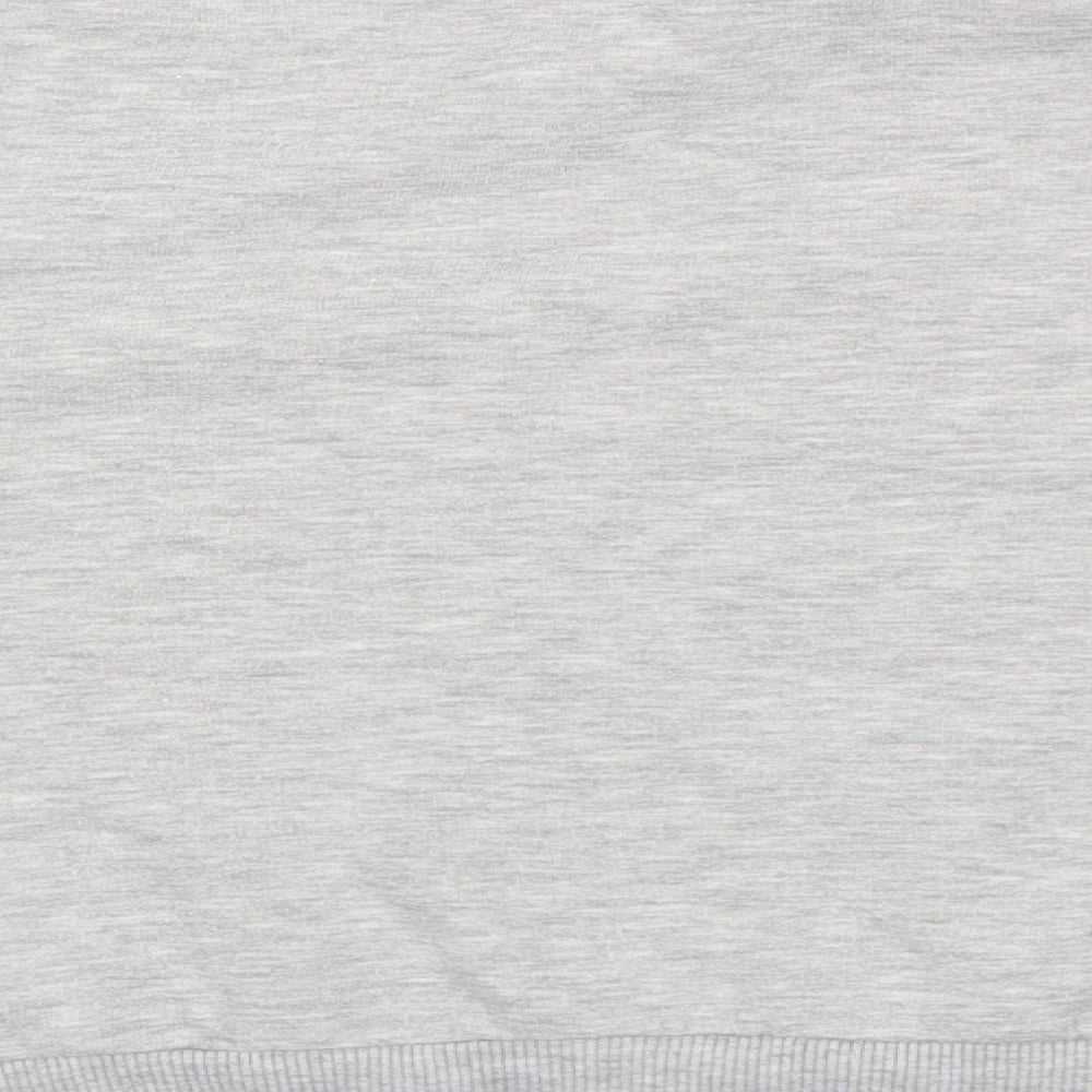 River Island Girls Grey 100% Cotton Pullover Sweatshirt Size 11-12 Years Pullover - Luxe