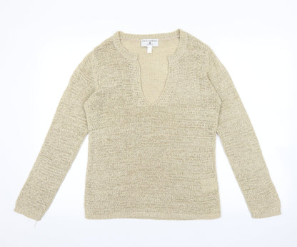Womens UK Size 8 Rick Cardona Beige Pullover Jumper