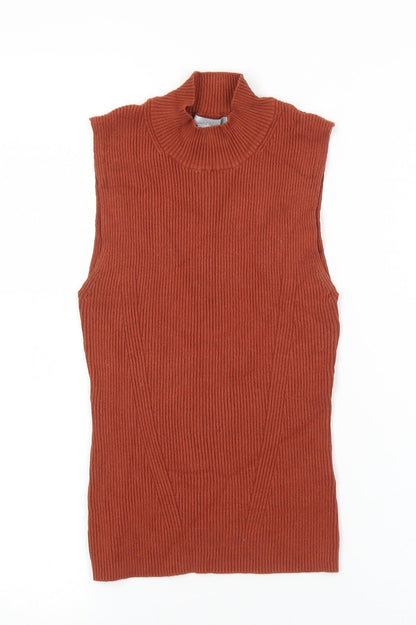 Womens UK Size S H&M Brown Pullover Jumper
