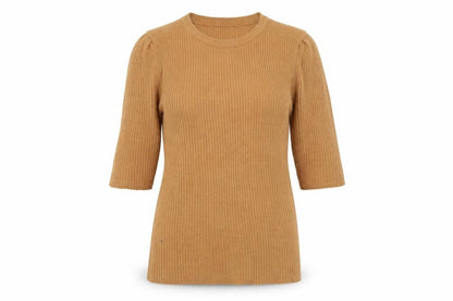 Womens UK Size S Brave Soul Orange Basic T-Shirt
