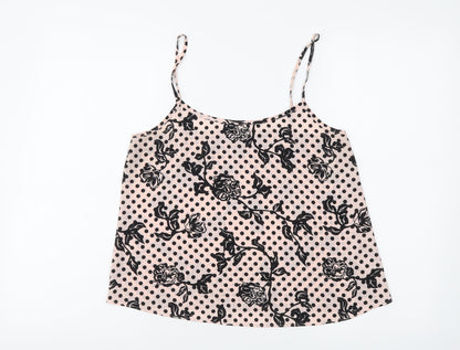 Womens UK Size 10 Dorothy Perkins Pink Camisole Tank
