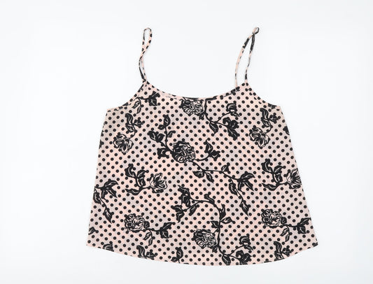 Womens UK Size 10 Dorothy Perkins Pink Camisole Tank