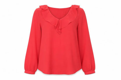 Womens UK Size 8 Wallis Red Basic Blouse
