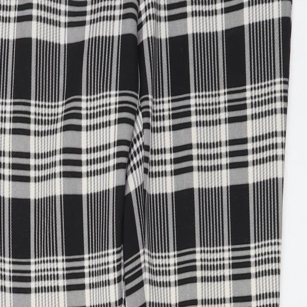 Womens UK Size S Zara Regular Fit  Black Trousers