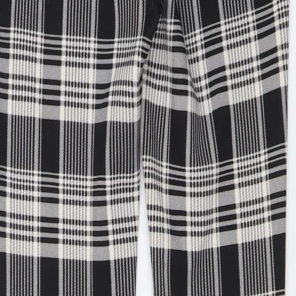 Womens UK Size S Zara Regular Fit  Black Trousers
