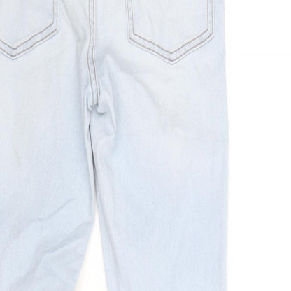 Denim & Co. Womens Blue Cotton Skinny Jeans Size 10 Regular Zip