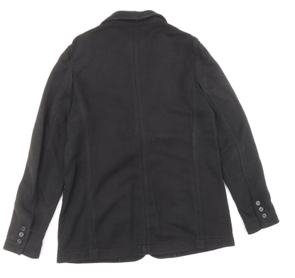 Ann Taylor Womens Black Jacket Blazer Size M Button