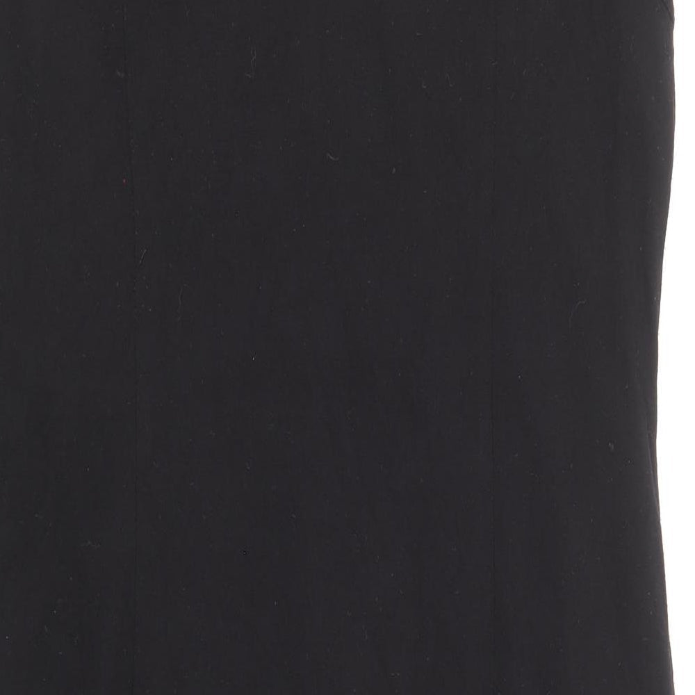 Kaliko Womens Black Viscose Sheath Size 16 Boat Neck Pullover