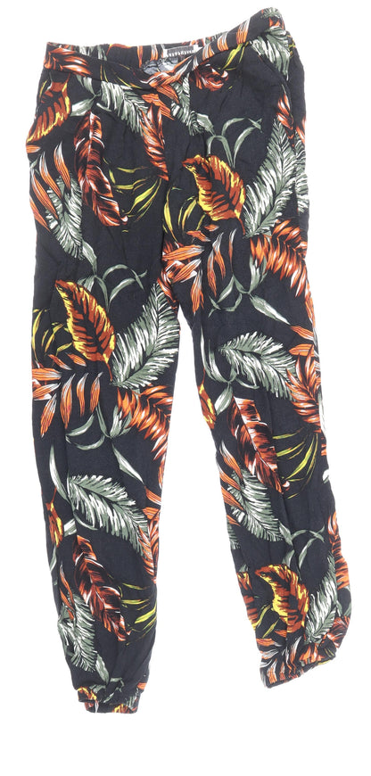 Paraphrase Womens Multicoloured Geometric Viscose Bloomer Trousers Size 10 Regular