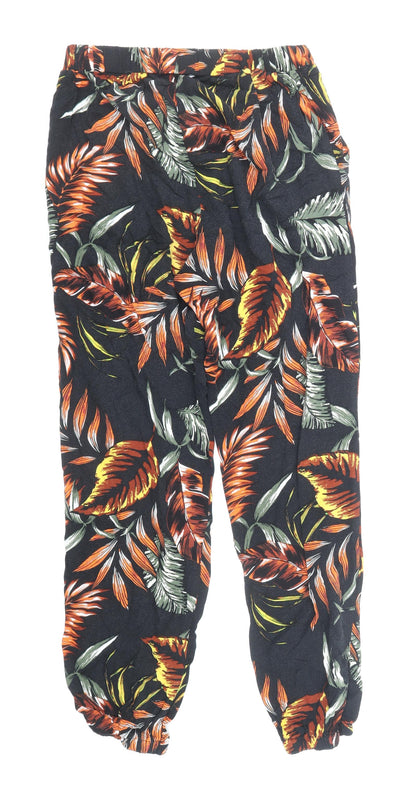 Paraphrase Womens Multicoloured Geometric Viscose Bloomer Trousers Size 10 Regular