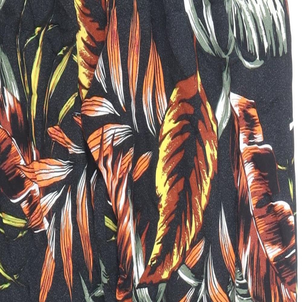 Paraphrase Womens Multicoloured Geometric Viscose Bloomer Trousers Size 10 Regular