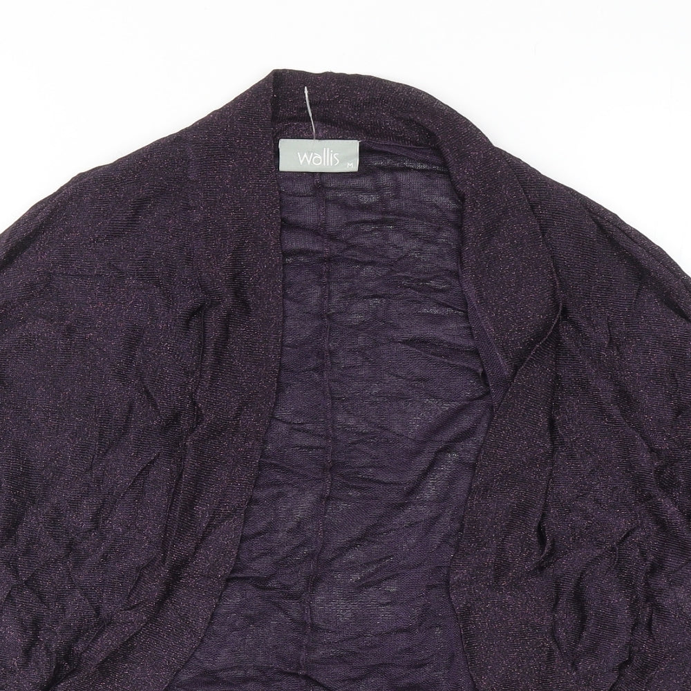 Womens UK Size M Wallis Purple Cardigan Jumper