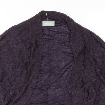 Womens UK Size M Wallis Purple Cardigan Jumper