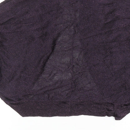 Womens UK Size M Wallis Purple Cardigan Jumper