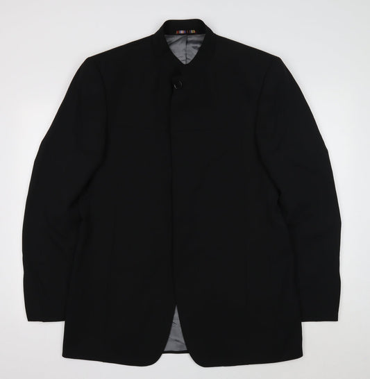 River Island Womens Black Polyester Jacket Suit Jacket Size 42