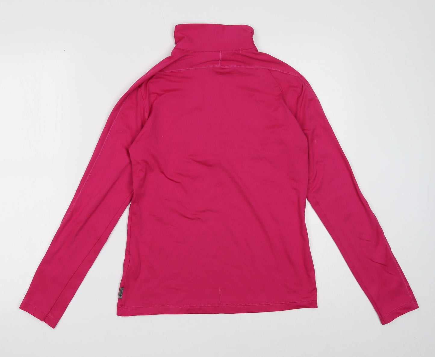 City Mountain Passion Womens Pink Polyester Pullover Casual Size XS High Neck Zip
