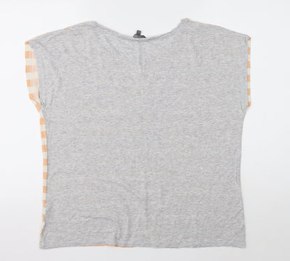 Womens UK Size 16 Limited Multicoloured Basic T-Shirt