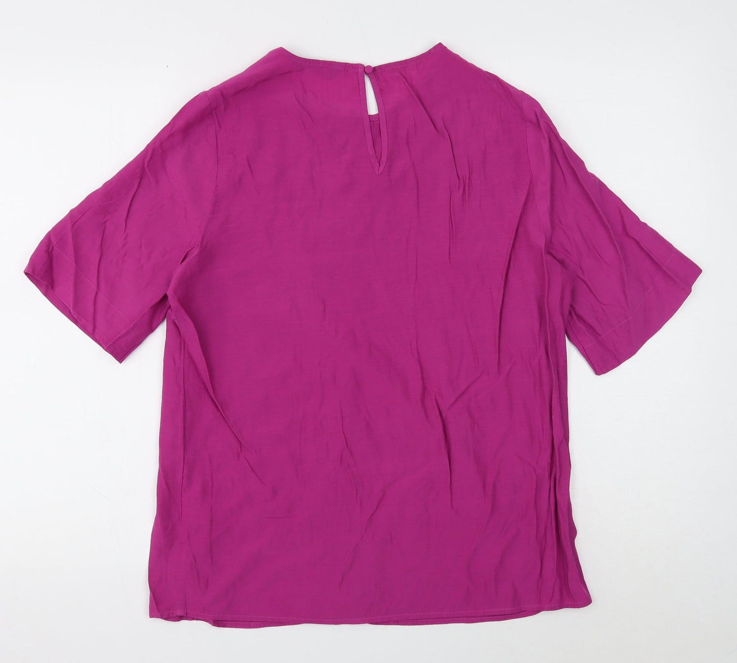 Womens UK Size 12 Marks and Spencer Purple Basic Blouse