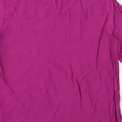 Womens UK Size 12 Marks and Spencer Purple Basic Blouse