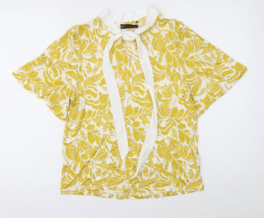 Womens UK Size 12 Marks and Spencer Yellow Basic Blouse