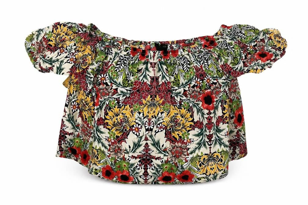 Womens UK Size 10 Topshop Multicoloured Basic Blouse