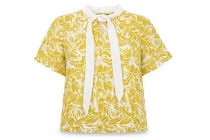 Womens UK Size 12 Marks and Spencer Yellow Basic Blouse