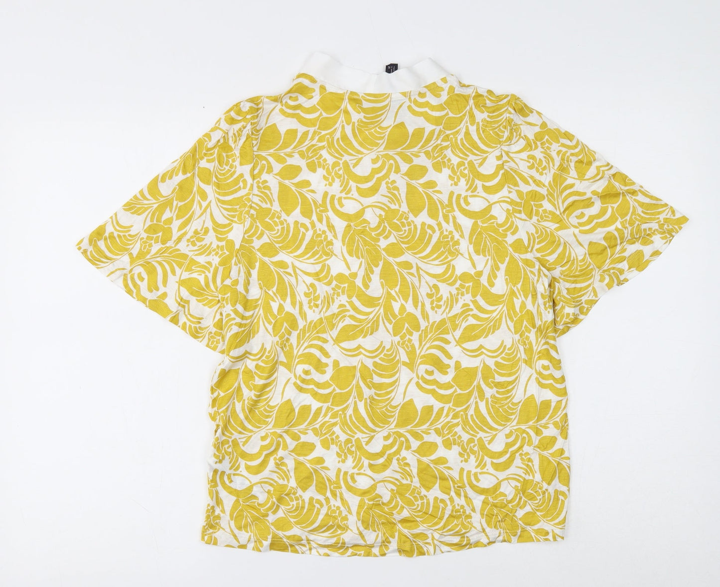 Womens UK Size 12 Marks and Spencer Yellow Basic Blouse