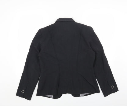 Marks and Spencer Womens Black Polyester Jacket Blazer Size 14