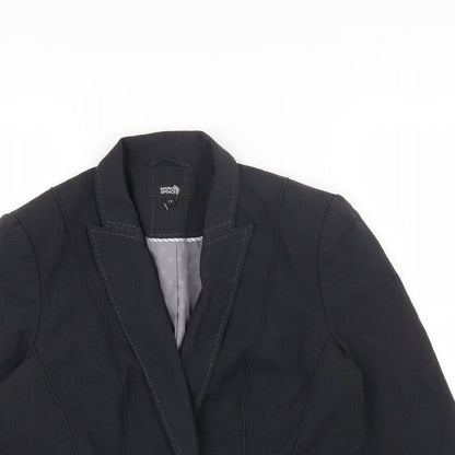 Marks and Spencer Womens Black Polyester Jacket Blazer Size 14