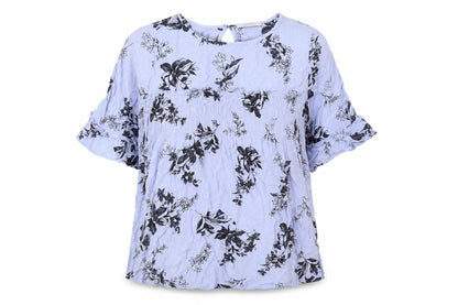Womens UK Size 10 Per Una Blue Basic Blouse