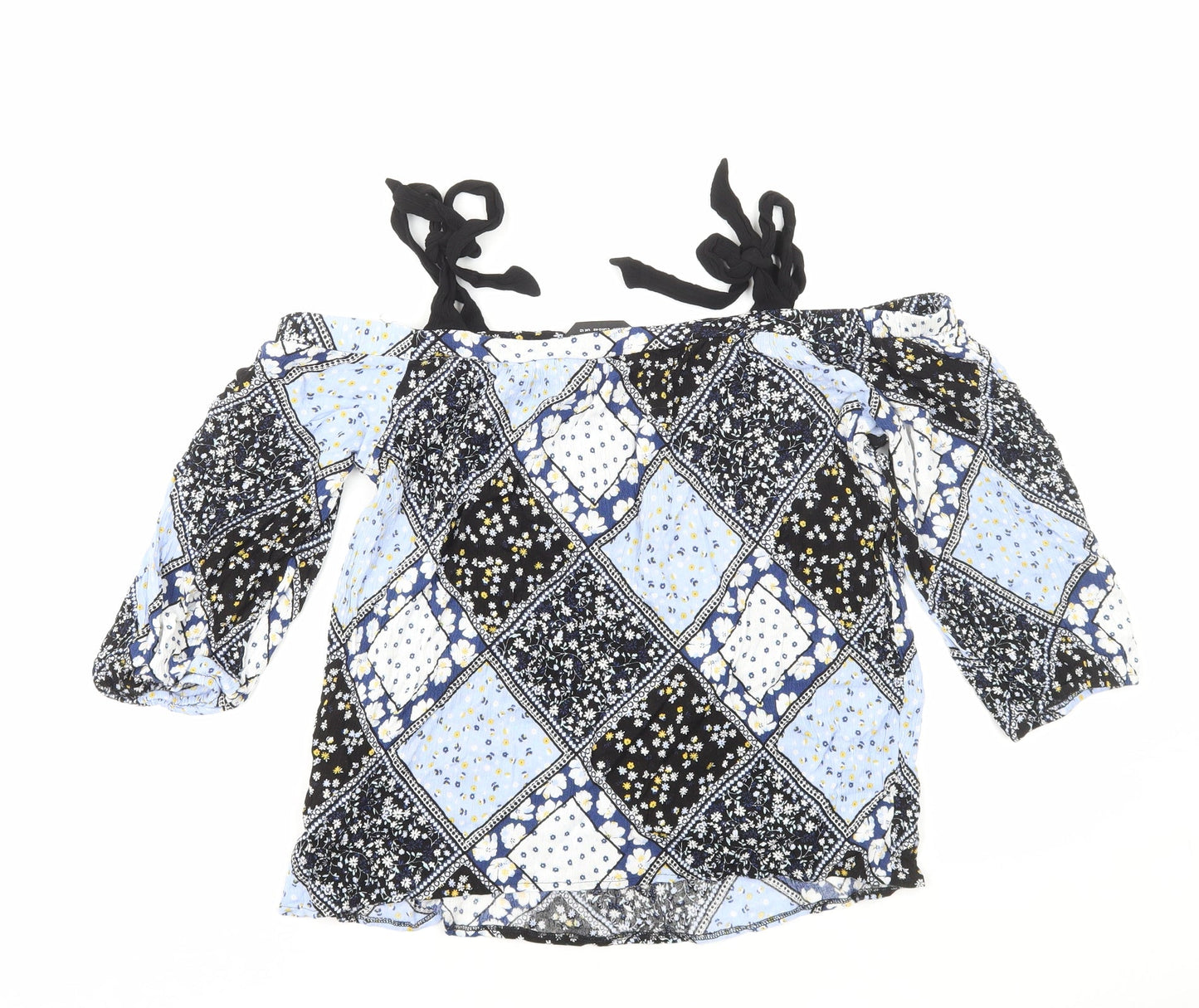 Womens UK Size 12 Dorothy Perkins Blue Basic Blouse