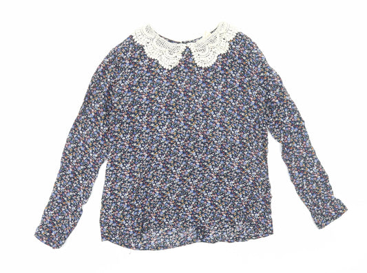 Womens UK Size XS Pins & Needles Multicoloured Basic Blouse