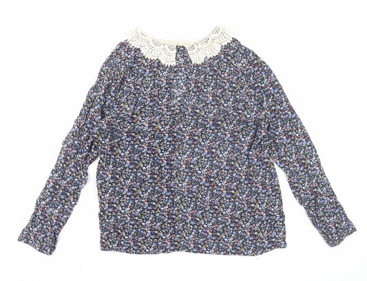 Womens UK Size XS Pins & Needles Multicoloured Basic Blouse