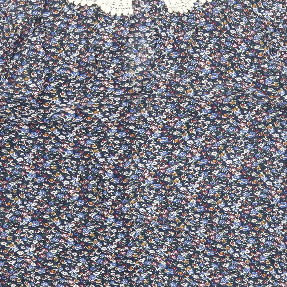 Womens UK Size XS Pins & Needles Multicoloured Basic Blouse