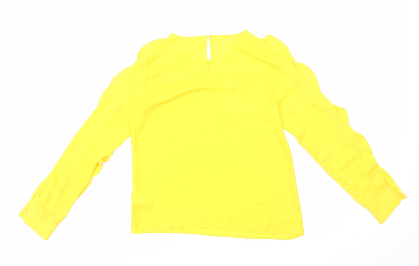 Womens UK Size 8 Marks and Spencer Yellow Basic Blouse