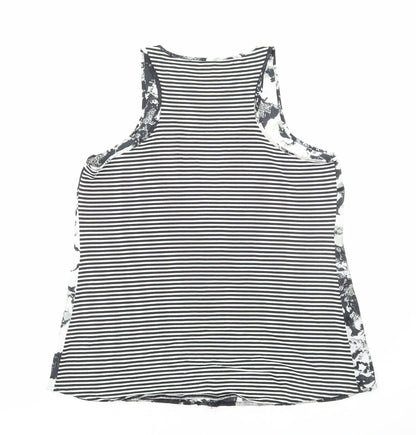 Womens UK Size M Preworn Black Basic Tank