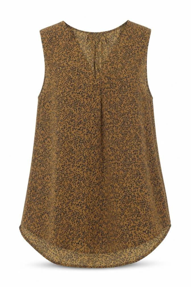 Womens UK Size 10 H&M Brown Basic Blouse