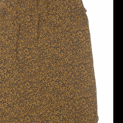 Womens UK Size 10 H&M Brown Basic Blouse