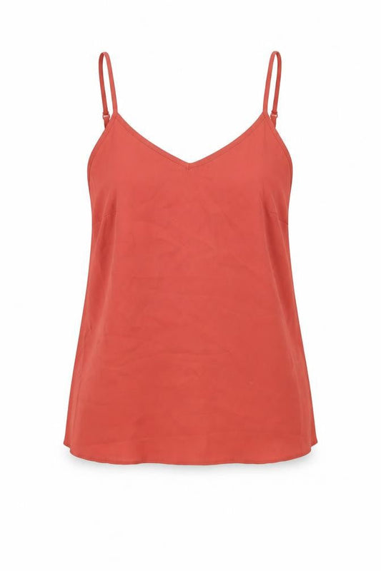 Atmosphere Womens Orange Polyester Camisole Tank Size 8 V-Neck