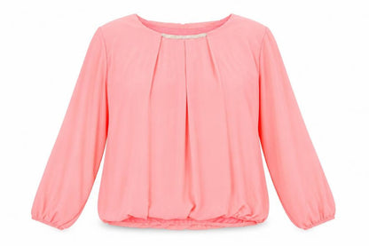 Womens UK Size 14 Preworn Pink Basic Blouse